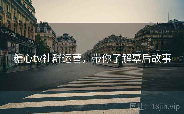 糖心tv社群运营,带你了解幕后故事