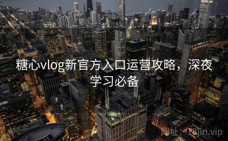 糖心vlog新官方入口运营攻略，深夜学习必备